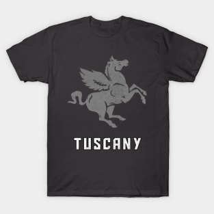 Tuscany/Toscana Italia / Italian Region Vintage Look Flag T-Shirt